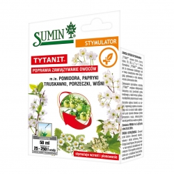 Tytanit - padeda pomidorų, pipirų, braškių, serbentų ir vyšnių augalams užauginti daugiau vaisių - Sumin® - 50 ml - 