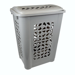 60 litrų miesto pilka skalbinių krepšelis - 