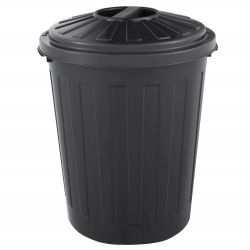 Mini poubelle 7 l - Tapis - gris graphite - 