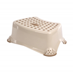 Tomek Little Duck' children's non-slip step stool - creamy-white