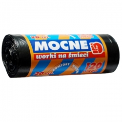 Svarta papperskorgar - 120 liter - 20 st - HDPE - 