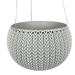 "Cozies S" hængende plantepotte - ø 28 cm - grå - 