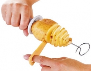 Potatis spiralskärare - PRESTO - 4 metallspett - 