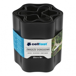 Črna obroba trate - 20 cm, 9 m - CELLFAST - 