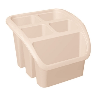 Evőeszköz-drainer - krémszínű - 