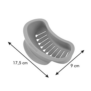 Snap-on grease drainer rack for frying pans - SmartCLICK; draining dish for frying pans