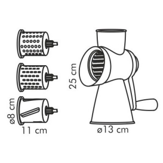 Universele rasp - HANDIG - 4 rasptrommels - 