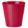 Cache-pot rond "Vulcano" - 9,5 cm - rouge cerise - 
