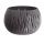 Cache-pot rond "Sandy Bowl Basic" - 37 cm - gris anthracite - 
