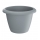 "Respana Basic" round flower pot with a saucer - 39 cm - stone-grey