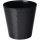 Cache-pot rond "Diament petit" - 17 cm - noir - 