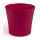 Vaso per fiori rotondo "Fiolek" - 19 cm - rosso - 