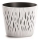 "Sandy Round" round plant pot with an insert - 22 cm - white