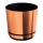 Round plant pot "Dekor" - 21 cm - copper
