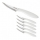 White pizza knife - PRESTO - 10 cm - 6 pcs